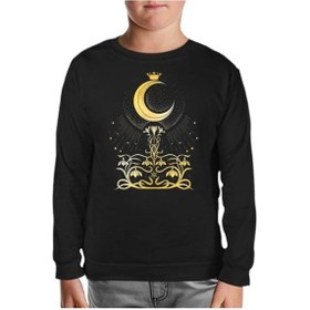 Resim Ay - Kraliçe Siyah Çocuk Sweatshirt Siyah 