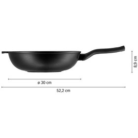 Resim Wmf Permadur Premium Wok Tava&kapak 30 Cm Siyah 