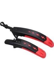 Resim Rectus Bisiklet Çamurluk Kırmızı Ön Arka Pratik Montaj 24-26-27,5-29 Uyumlu 