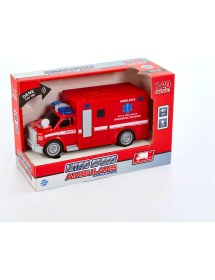 Resim Adel Nitro Speed Polis Ambulans 1:20 Sesli Işıklı Kırmızı 