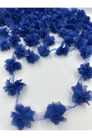 Resim KARAASLAN Lazer Çiçek 1 Pakette 9 Mt 116 Adet Çiçek Var. ( Renk Açık Laçivert ) 