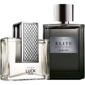 Resim AVON Luck ve Elite Gentleman in Black Erkek Parfüm Paketi 