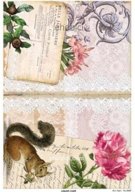 Resim Lineart Pirinç Dekopaj Kağıdı Model - 3347 