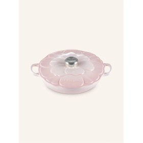 Resim 26 cm Emaye Döküm Güveç Tencere Çiçek Kapaklı Fırın & Ocak Uyumlu 