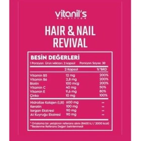Resim Storemax Vitanil's Nutrition Revival Hair&nail Kapsul - 60X1 