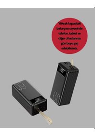 Resim Led Ekranlı Çok Fonksiyonlu Taşınabilir Şarj Ünitesi Powerbank Çok Renkli 