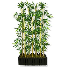 Resim Cihan Çiçekçilik Bambu Seperatör 7 Adet Bambu Yoğun Yaprak 120 Cm 54x20x120 