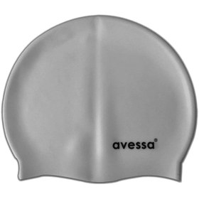 Resim Avessa Koyu Gri Silkon Bone Deniz Bonesi Havuz Bonesi Yüzücü Bone Gri 