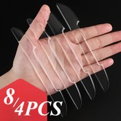 Resim 8/4 adet Araç Kapı Kenar Koruyucuları ve Yan Ayna Koruyucular - Şeffaf Yapışkanlı Plastik Süslemeler, Çizilmez Kapı Eşiği & Ayna Kılıfları Araç Koruma için (4 Kapı + 4 Ayna), Çizik Önleme | Sorunsuz Uygulama | Çizilmeye Karşı Dayanıklı Malzeme, Araba Kapı Koruyucu 