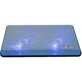 Resim Yuntech01 17 İnç Altı Dizüstü Bilgisayar Soğutucu, Mavi Renk, İki Fanlı Tasarım, Çift Usb Besleme Arayüzü 
