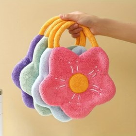 Resim Otel için Mutfak, Banyo ve El Silme Bezi için Kalınlaştırılmış, Dökülmeyen, Süper Emici ve Hızlı Kuruyan 1 Adet Karikatür Asılı Silme Havlusu 