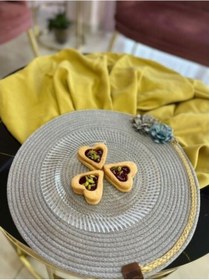 Resim 9010603615298drvs - Decohandy 39cm Çiçekli Jüt Örme Supla Amerikan Servis Çok Renkli 