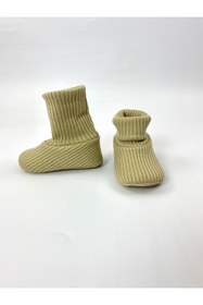 Resim bebekyol Örme Bebek Panduf Patik 