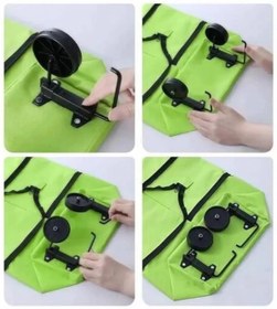 Resim shopwave Alışveriş Çantası Katlanabilir Pazar Arabası Tekerlekli Pazar Arabası Katlanabilir 