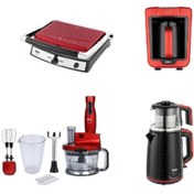 Resim Fakir Mutfak Seti / Elektrikli Çeyiz Seti 4Lü Avantaj Plus Set Rogue/Mat Kırmızı 