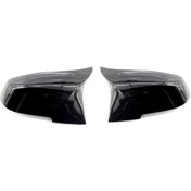 Resim Reedark Bmw F30 F31 F32 F33 F36 3/4 Serisi Araçlar İçin Abs Kaplama, Parlak Siyah, Mat Siyah, Karbon Fiber Seçenekli Geribakış Aynası Kapağı Çift 