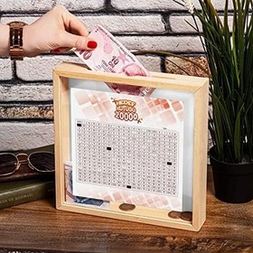 Resim 3 Çeşit Stickerlı Parabox Ahşap Hedef Kutusu 