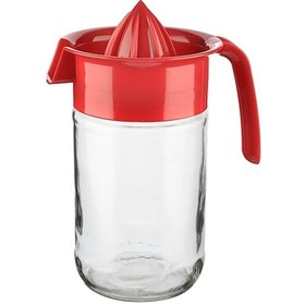 Resim Sürahi Tipi Cam Narenciye Sıkacağı 660 Ml Kırmızı 