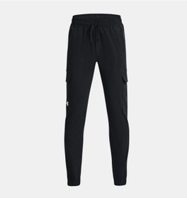 Resim Under Armour Erkek Çocuk UA Pennant Dokuma Kargo Eşofman Altı 1377360-001 Siyah 