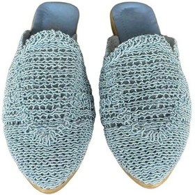 Resim Kadın Dantel İşlemeli Terlik Mavi-mavi Mavi 