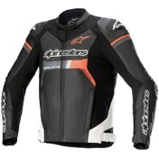 Resim Alpinestars Gp Force Air Deri Korumalı Motosiklet Montu Siyah Beyaz Kırmızı 