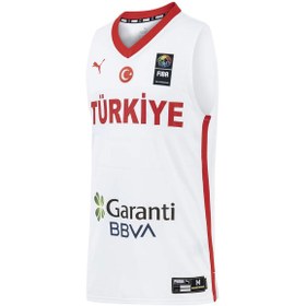 Resim Türkiye Erkek Beyaz Basketbol Forma 60660601 