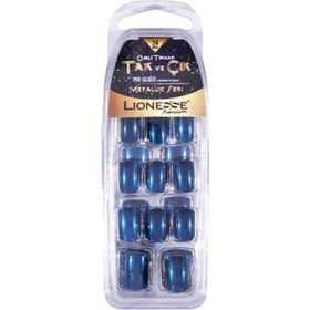 Resim Lionesse Ojeli Takma Tırnak Metalik Lacivert 