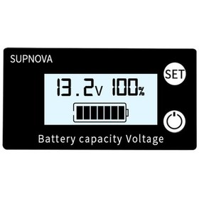 Resim DC 8-100V Lityum Pil / Akü Kapasite Göstergesi - Beyaz 