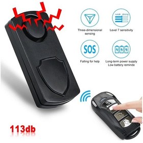 Resim 113db Kablosuz Motosiklet Alarmı Uzaktan Kumanda Su Geçirmez Bisiklet Alarmı Diğer 