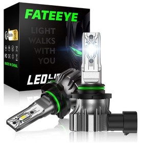 Resim Yaleker Fateeye Araç Led Far Ampulü H4 H7 H11 9005 6500k 10000lm/çift 50w/çift Su Geçirmez Ip68 