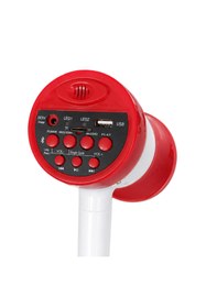 Resim Rabelix Online Marketing 50 Watt Şarjlı Megafon Bluetooth USB TF Kart Destekli Ses Kayıtlı El Megafonu 