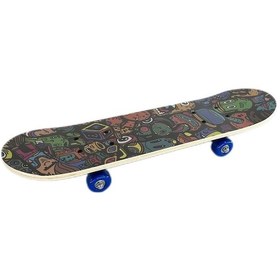 Resim F-sports 60cm Zımparalı Ahşap Tahta Kaykay Orta Boy Fr37739 Karışık Çok Renkli 