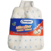 Resim Cleanpex 2 Yüzeyli Mikrofiber Eldiven Oto & Ev Yıkama Eldiveni 