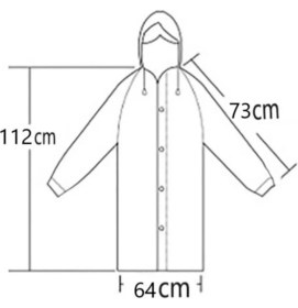 Resim Newdaki Unisex Kadın ve Erkek Yağmurluk %100 Eva Çıtçıtlı Kapüşonlu Lacivert Renk 
