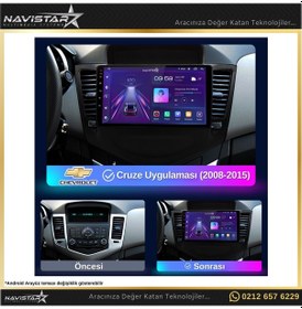 Resim Chevrolet Cruze 4gb + 64gb Kablosuz Carplay 2008-2015 Android 13 