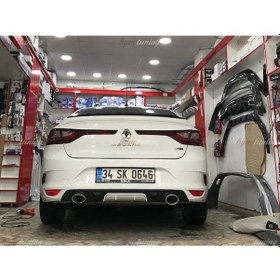 Resim Renault Megane 4 Difüzör Arka Tampon Eki. Ortası Gri 