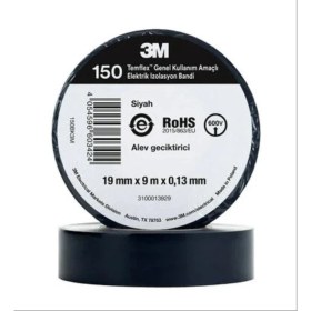 Resim Siyah 3m Elektrik Kablo Bandı 