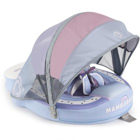 Resim Mambobaby Yüzme Simidi - Gökkuşağı, Emniyetli, Gölgelikli ve Ayak Destekli 