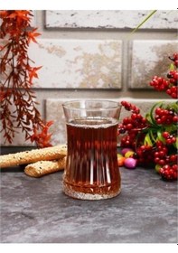 Resim Elysia Çay Bardağı Çay Takımı Seti 12 Parça Çay-6 Kişilik Şeffaf 