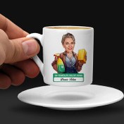 Resim Temizlik Delisi Anne Karikatürlü Kahve Fincanı 