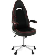 Resim Türksit Pit Stop Yönetici - Oyuncu Koltuğu Siyah-Kırmızı 