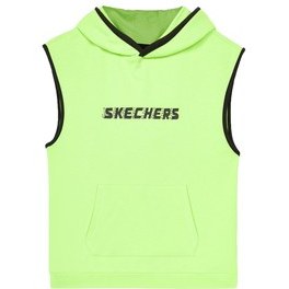 Resim Skechers Lightweight Fleece Two Yarn B Sleeveless Hoodie Swe Çocuk T-Shirt Yeşil 