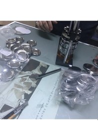 Resim Yaka Rozeti Buton Rozet 58 Mm 10 Adet 