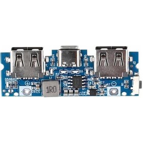 Resim Powerbank Devresi 5v 2.4a Dual Usb Çıkış Type C Micro Usb Giriş Lityum Lion 3.7v 18650 Pil Şarj Mob 