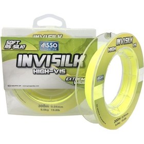 Resim Asso Invisilk Surf Casting 300mt Monofilament Misina A.sarı 0.28 Mm 