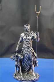 Resim Mitolojik Kahraman Antik Yunan Ölüler Tanrısı Hades Heykel Biblo Ev Dekor Hediyelik Aksesuar 25 Cm 