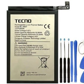 Resim Tecno Camon 19 Pro Pil Batarya Bl-49mt +tamir Set 