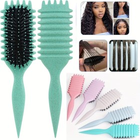 Resim Candybrush Kıvırma Tanımlama Fırçası - Uzun Saçlar için Naylon Kıllar, ABS Sap, Erkek ve Kadınlar için Şekillendirme ve Düzeltme Tarak 