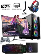 Resim IZOLY RX54 i5-4570 16GB 256GB SSD RX 580 8GB 24'' Oyuncu Masaüstü Bilgisayarı 
