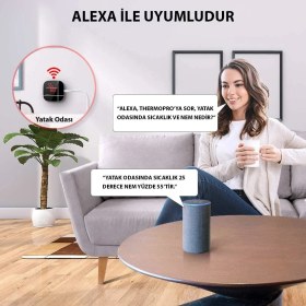Resim ThermoPro TP90 WiFi App Kontrollü Sıcaklık ve Nem Termometresi 